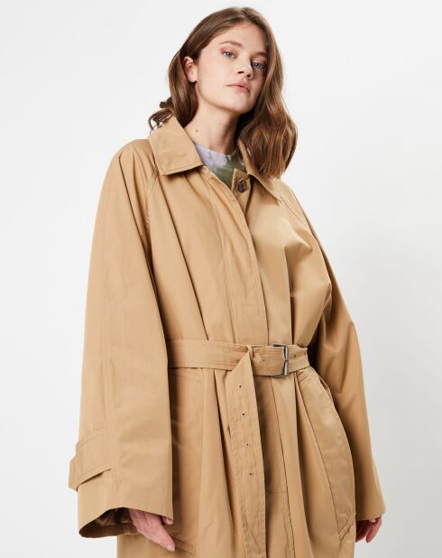 Manteau long beige