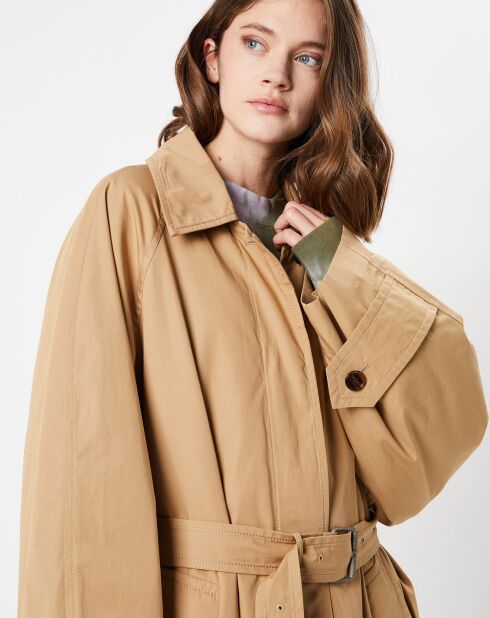 Manteau long beige