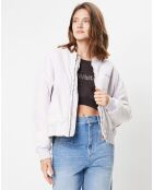 Blouson teddy Over Bomber lavande très clair