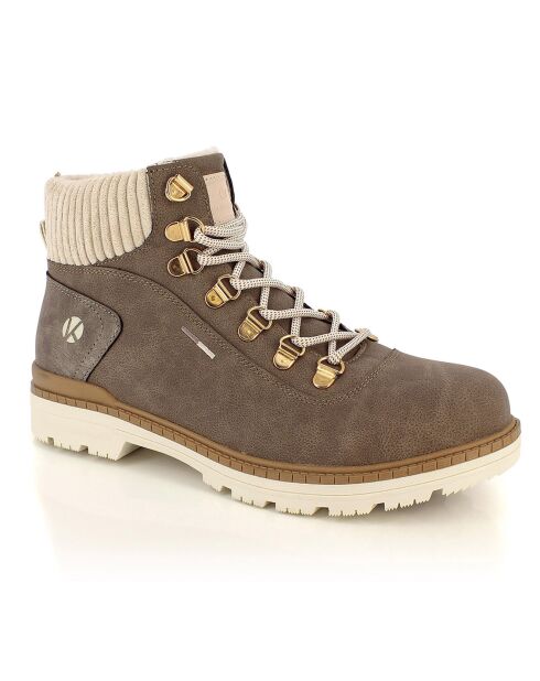 Bottes Fourrées Albane marron/beige