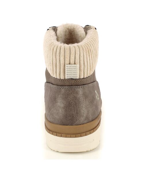 Bottes Fourrées Albane marron/beige