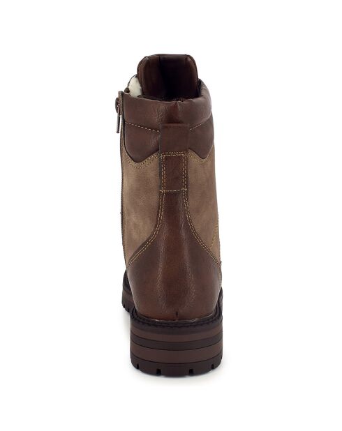 Bottes Amelia marron