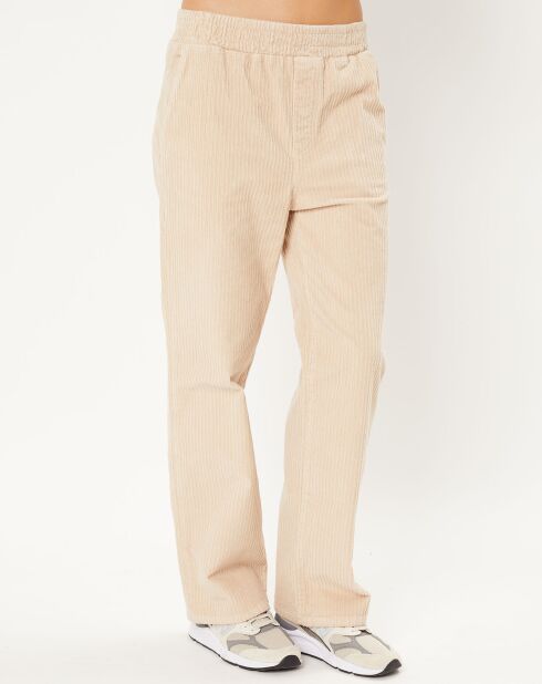 Pantalones elásticos Sorah ecru