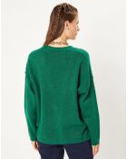 Gilet en Maille mélangée Constance vert