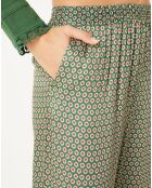Pantalon élastique Luka vert