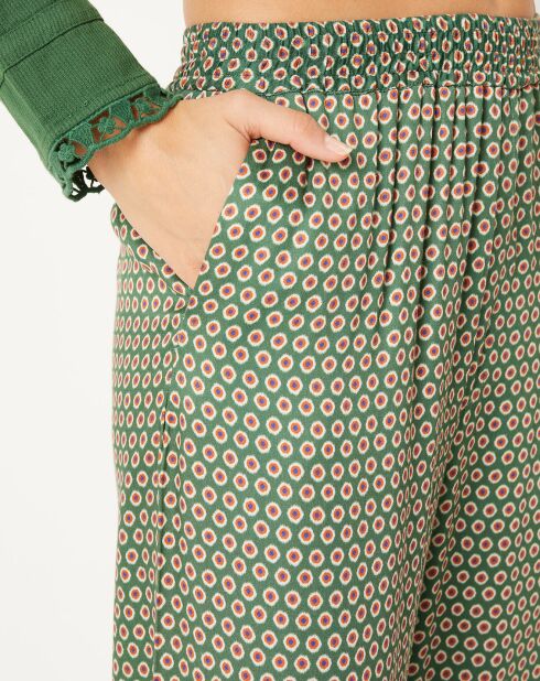 Grüne elastische Hose Luka