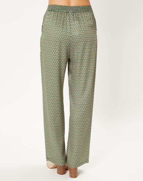 Grüne elastische Hose Luka