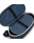 Trousse Duobox bleu foncé  - 20x8.5x7 cm