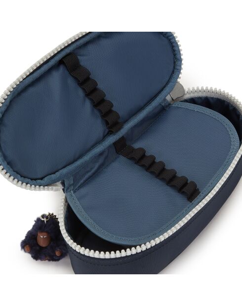 Trousse Duobox bleu foncé  - 20x8.5x7 cm