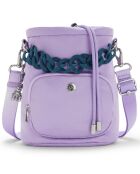 Sac porté épaule Kyla lilas - 21x16.5x32 cm