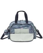 Sac à langer avec matelas à langer Camama rayé bleu - 43.5x28x27.5 cm