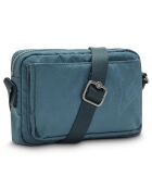 Sac bandoulière Abanu  bleu jacquard - 20x7.5x13.5 cm