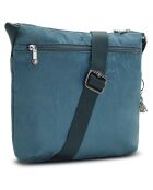 Sac bandoulière Arto bleu jacquard - 29x4x26 cm