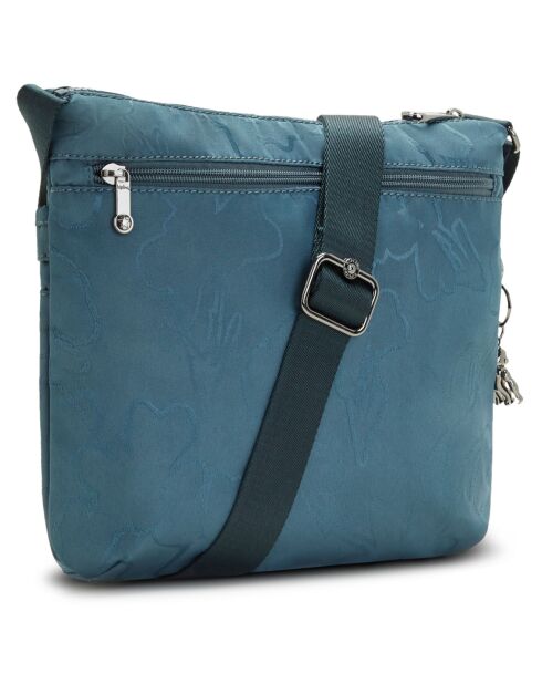 Sac bandoulière Arto bleu jacquard - 29x4x26 cm