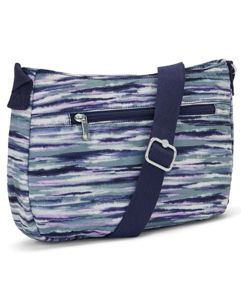 Sac bandoulière Syro rayé bleu - 31x12.5x22 cm