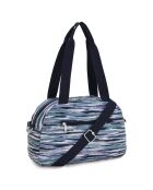 Sac porté épaule Cool Defea rayé bleu - 33x12.5x22 cm