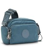 Sac bandoulière Jenera S bleu jacquard - 24x12x16 cm