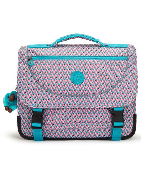 Cartable Preppy imprimé géo multicolore - 41x17.5x33 cm