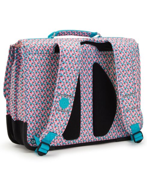 Cartable Preppy imprimé géo multicolore - 41x17.5x33 cm