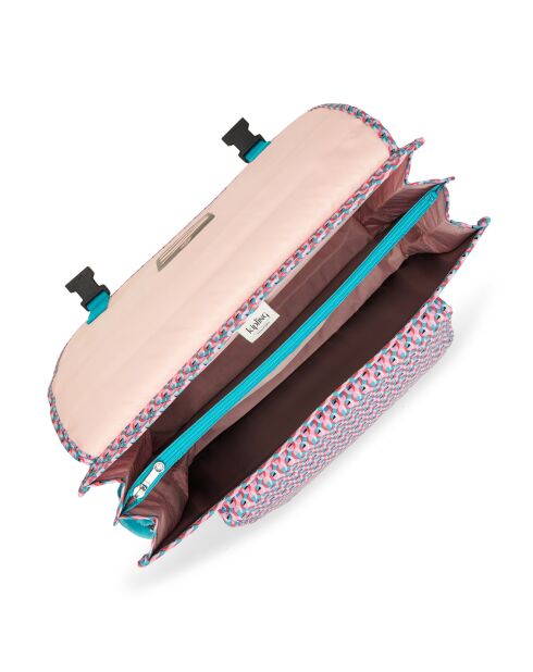 Cartable Preppy imprimé géo multicolore - 41x17.5x33 cm