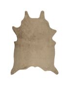 Tapis fausse fourrure beige - 120x158 cm