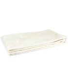 Plaid nid d'abeille blanc - 120x150 cm