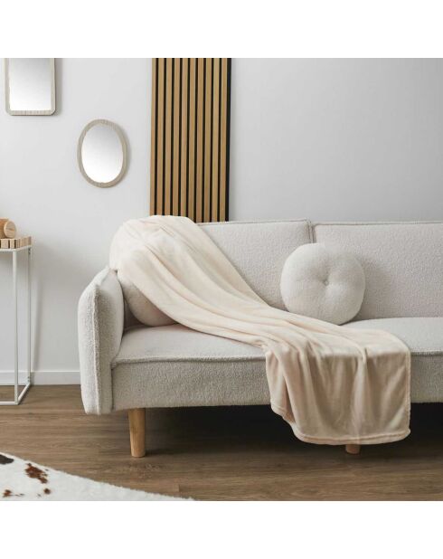 Plaid microfibre beige - 150x200 cm