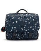 Cartable Linus imprimé étoiles bleu - 23.5x12.5x33 cm