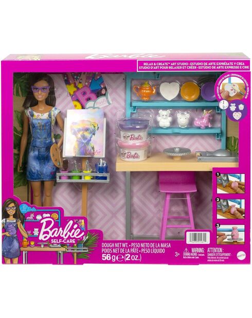 Poupée Barbie Atelier artistique - 3 ans et +