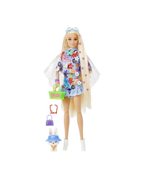 Poupée Barbie Extra robe fleurie - 3 ans et +
