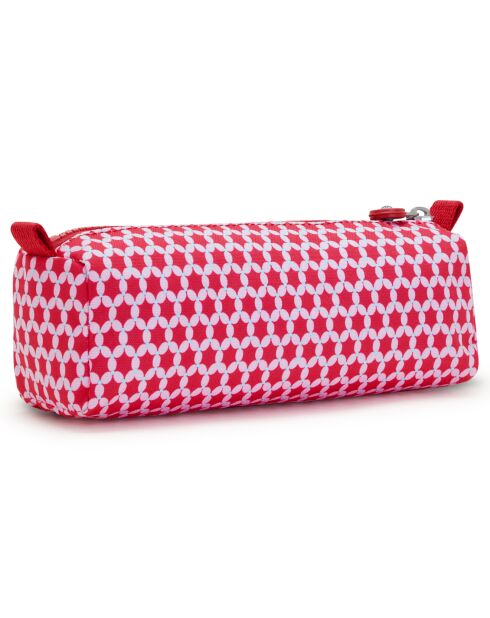 Trousse Cute imprimée rose/rouge - 22x6.5x7 cm