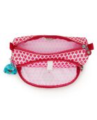 Trousse Cute imprimée rose/rouge - 22x6.5x7 cm