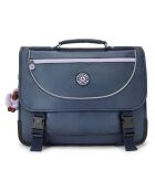 Cartable Preppy bleu - 41x17.5x33 cm