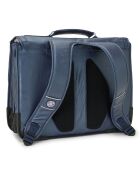 Cartable Preppy bleu - 41x17.5x33 cm