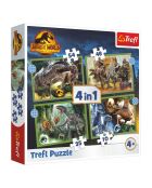 Puzzle 4 en 1 Dinosaures Jurassic World - 4+ ans