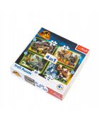Puzzle 4 en 1 Dinosaures Jurassic World - 4+ ans