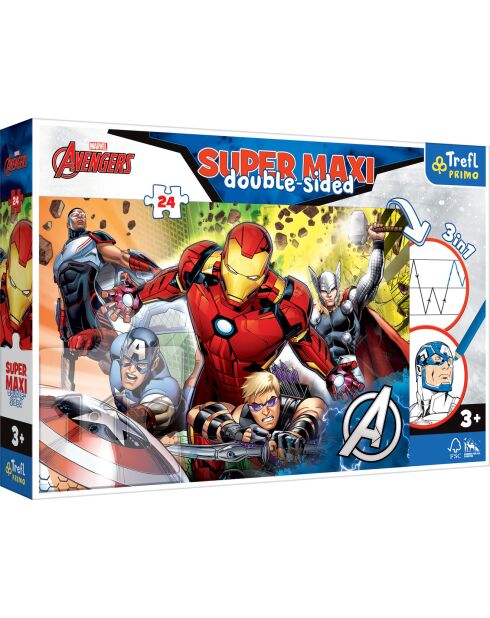 Puzzle 24 pièces La Force des Avengers - 3+ ans