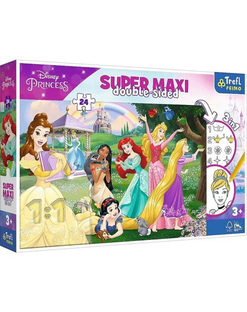 Puzzle 24 pièces Princesses Disney - 3+ ans