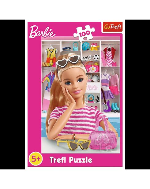 Puzzle 100 pièces Barbie - 5 ans et +