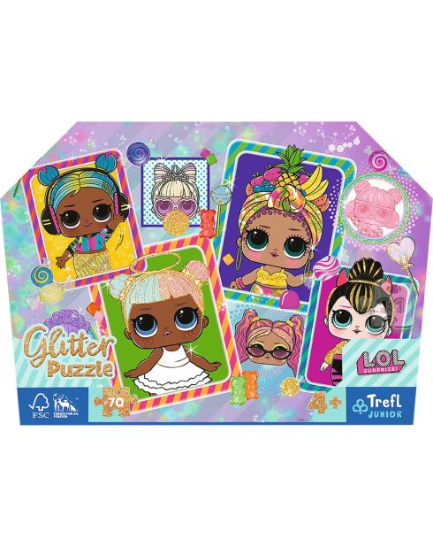 Puzzle 70 pièces L.O.L. Les Poupées - 4+ ans