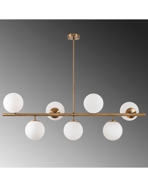 Lustre Fazli doré - 113x40x46-85 cm