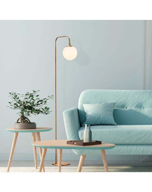 Lampadaire Viran doré - 27x27x146 cm