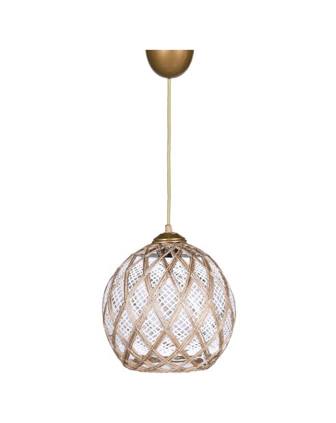 Suspension HM024 blanc/argenté - D.22x54 cm