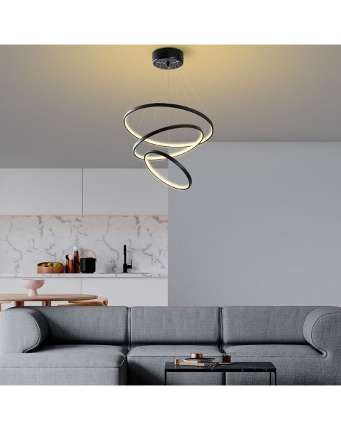 Suspension SIMIT noire - 50x80x50 cm