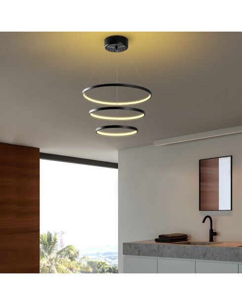 Suspension SIMIT noire - 50x80x50 cm