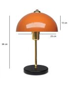 Lampe de table AYD orange  - D.23x12x38 cm