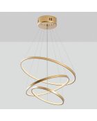 Suspension SIMIT dorée - 50x80x50 cm