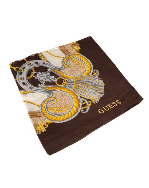 Foulard imprimé multicolore - 140x140 cm