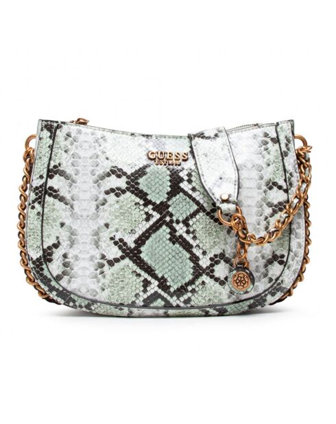 Abey Pythongrüne Schultertasche - 29,5 x 22 x 7,5 cm