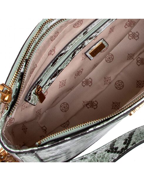 Abey Pythongrüne Schultertasche - 29,5 x 22 x 7,5 cm